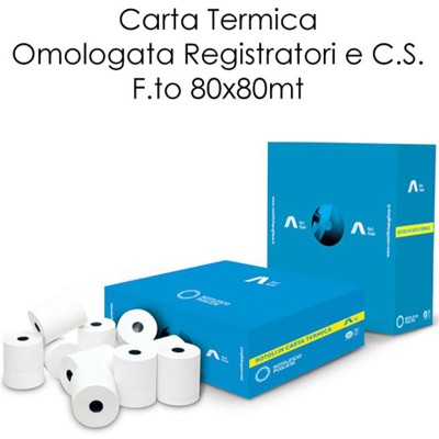 ROTOLI REG. CASSA 80X80 55 GR. TERMICA OMOLOGATA