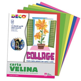 ALBUM COLLAGE CARTA VELINA 24X34 24FG 20 GR