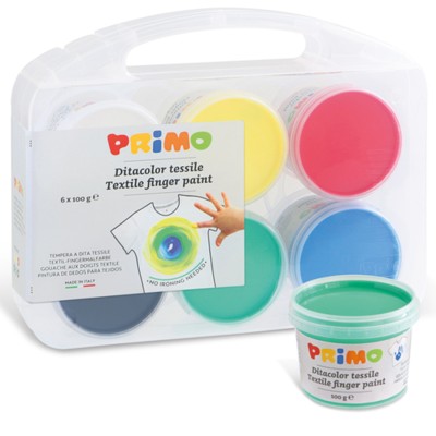 COLORI A TEMPERA DITA TESSILI VALIG. DA 6 BR. 100G