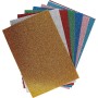 FOGLI EVA 2MM 40X60CM GLITTER COL. ARANCIO FLUO