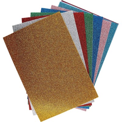 FOGLI EVA 2MM 40X60CM GLITTER COL. ARGENTO