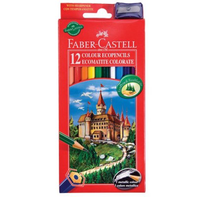 PASTELLI FABER CASTELL DA 12 + TEMPERINO