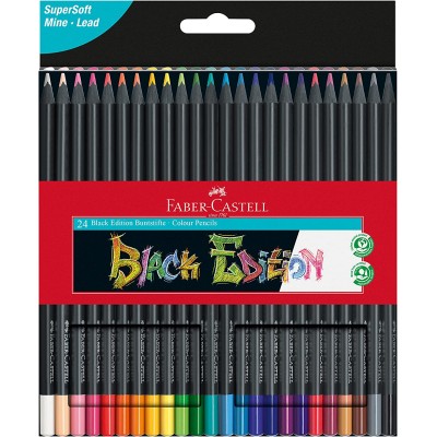 PASTELLI FABER CASTELL BLACK EDITION DA 24 PZ