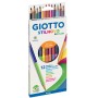 PASTELLI GIOTTO STILNOVO BICOLOR DA 12 FILA