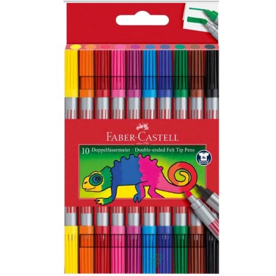 PENNARELLI BIPUNTA DA 10 PZ CLASSIC FABER CASTELL