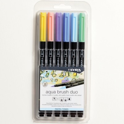 PENNARELLO AQUA BRUSH DUO LYRA SET 6 PZ