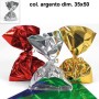 BUSTE REGALO PPL MET. 35X50 CF. DA 50 PZ ARGENTO