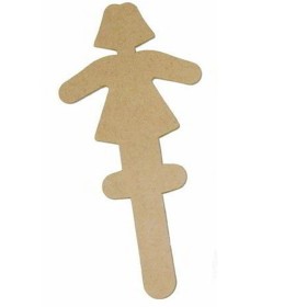 SAGOMA IN LEGNO BAMBINA BLISTER DA 10 PZ