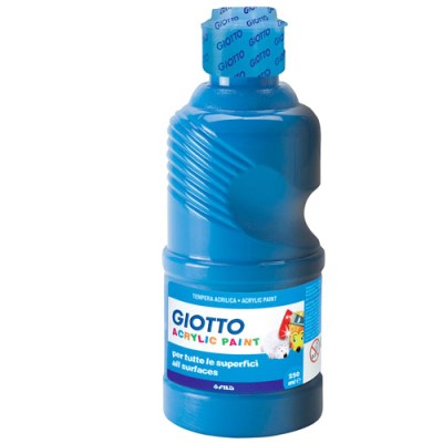 TEMPERA GIOTTO ACRILICA 250 ML COL. CIANO FILA