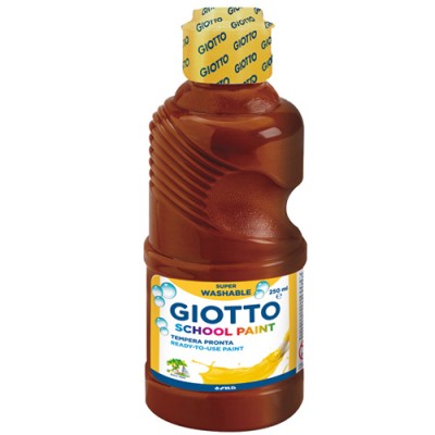 TEMPERA GIOTTO LAVABILE 250 ML COL. MARRONE FILA