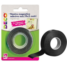 NASTRO MAGNETICO NERO 19MMX3M