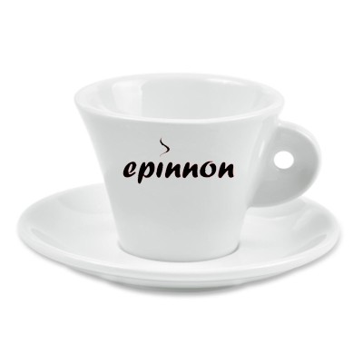 TAZZA CAPPUCCINO EPINNON BIANCA (LOGO NERO)