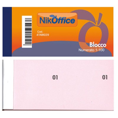 BLOCCHETTI NUMERATI 1-100 COL. BIANCO NIK