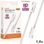 CAVO DI RICARICA E DATI TYPE-C A TYPE-C 60W 1 METR