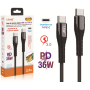 CAVO DI RICARICA E DATI TYPE-C 36W 2 METRI