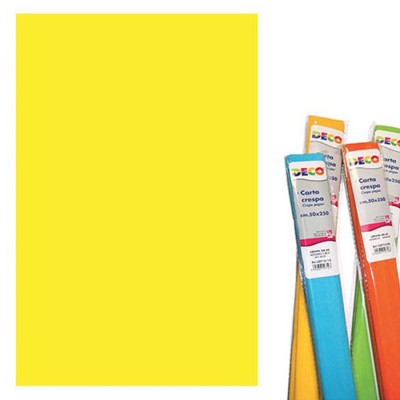 CARTA CRESPA 40 GR. CM. 50X250 COL. GIALLO