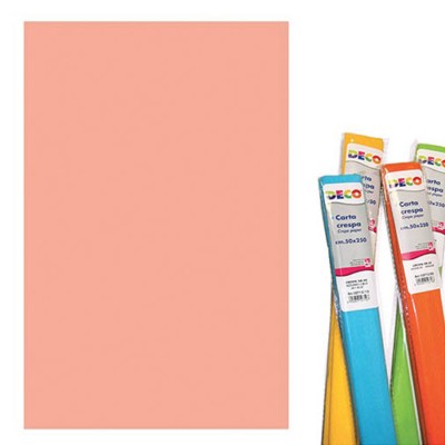 CARTA CRESPA 40 GR. CM. 50X250 COL. ROSA CARNE